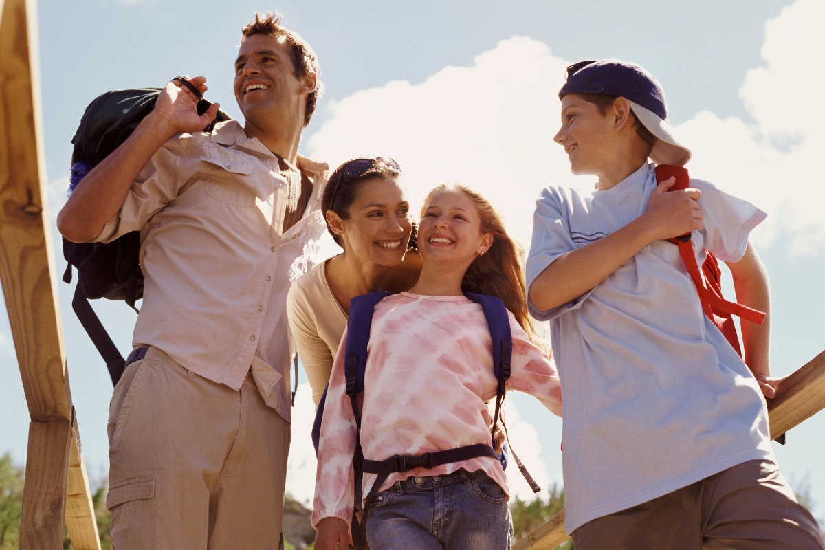 Family in summer